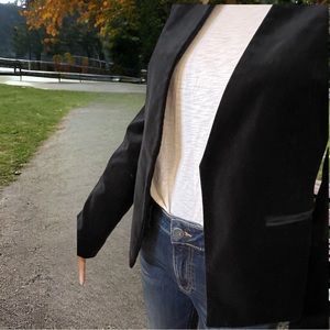 Herve Bernard Black Velvet Black Blazer Sz.4